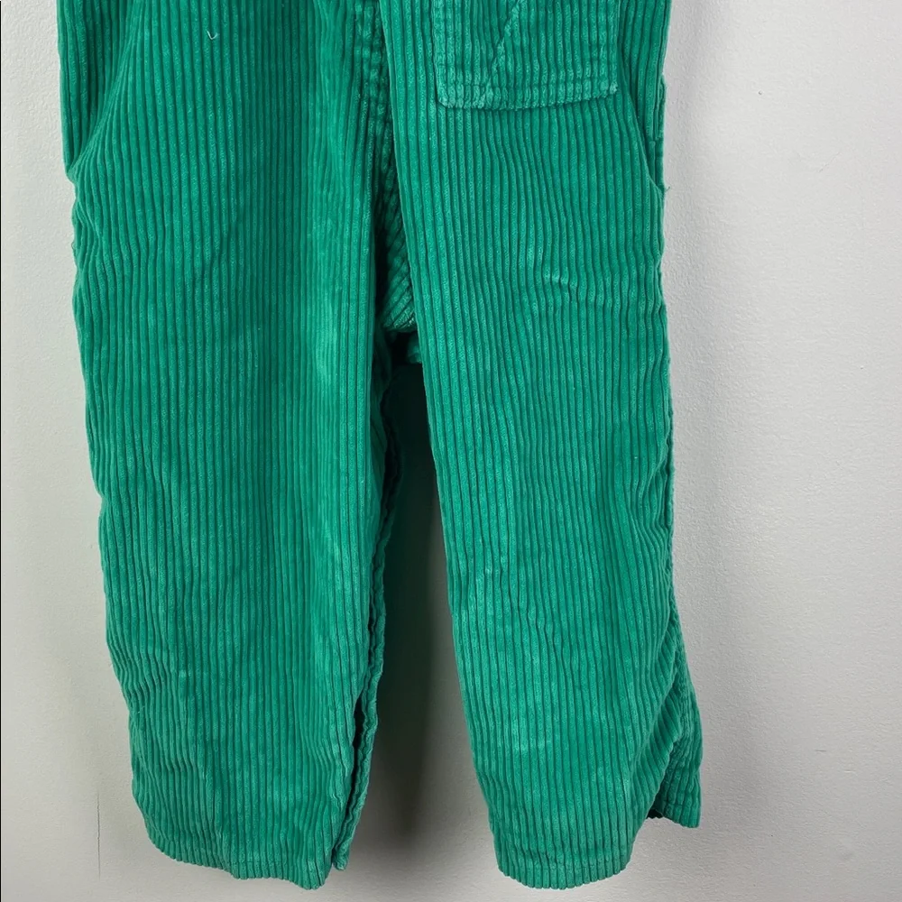 Vintage Osh Kosh B'Gosh Pony Express Green Corduroy Vestbak Overalls